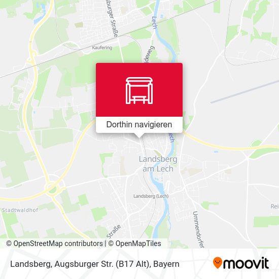 Landsberg, Augsburger Str. (B17 Alt) Karte