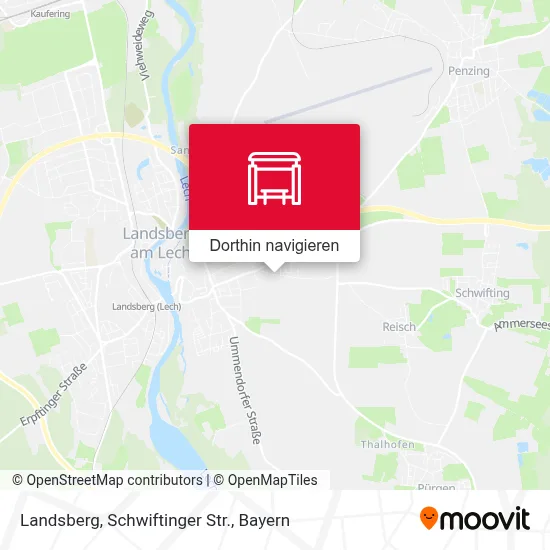 Landsberg, Schwiftinger Str. Karte