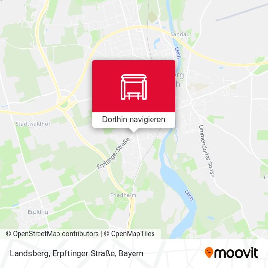 Landsberg, Erpftinger Straße Karte