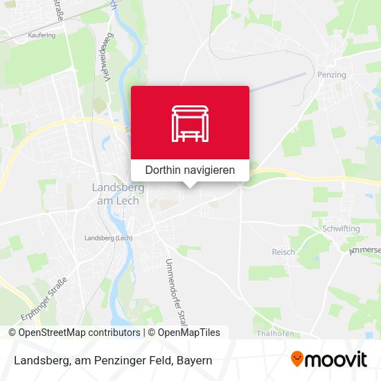 Landsberg, am Penzinger Feld Karte