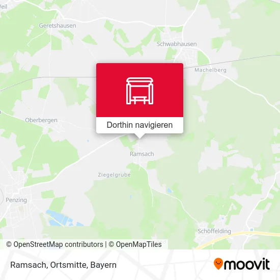 Ramsach, Ortsmitte Karte