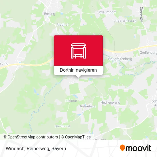 Windach, Reiherweg Karte