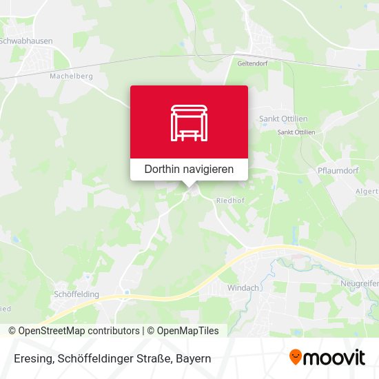 Eresing, Schöffeldinger Straße Karte