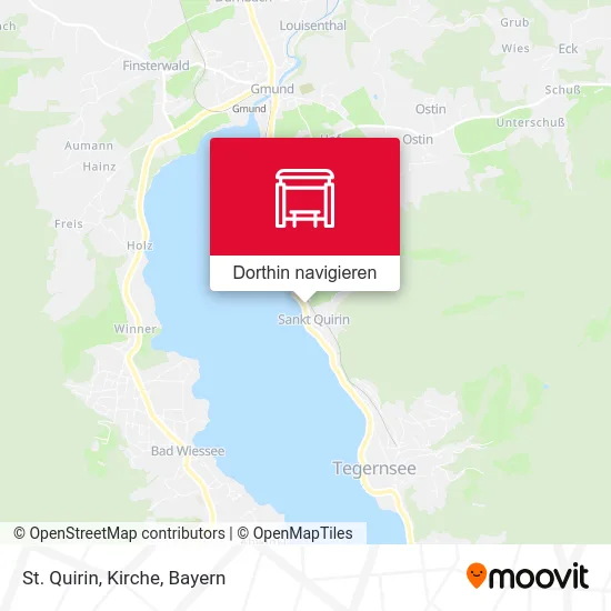 St. Quirin, Kirche Karte