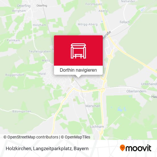 Holzkirchen, Langzeitparkplatz Karte