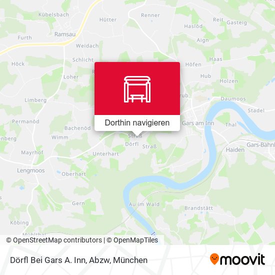Dörfl Bei Gars A. Inn, Abzw Karte