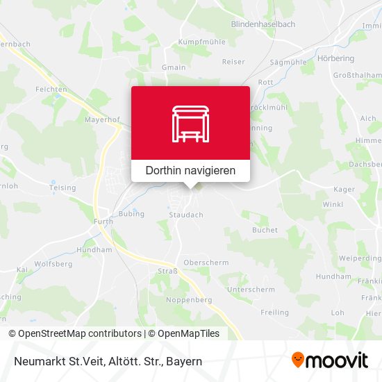 Neumarkt St.Veit, Altött. Str. Karte