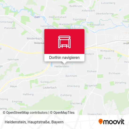 Heldenstein, Hauptstraße Karte