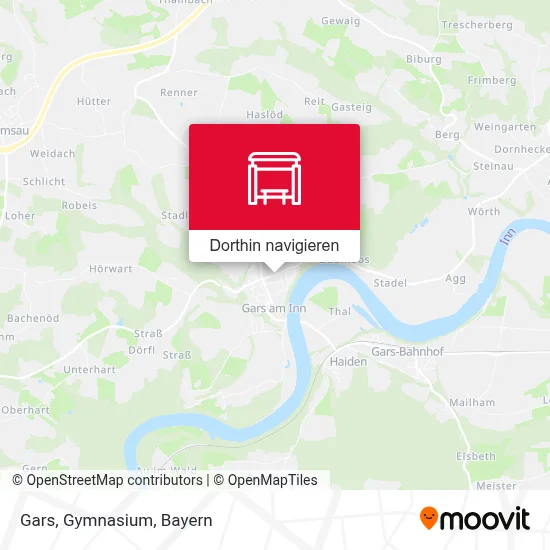 Gars, Gymnasium Karte