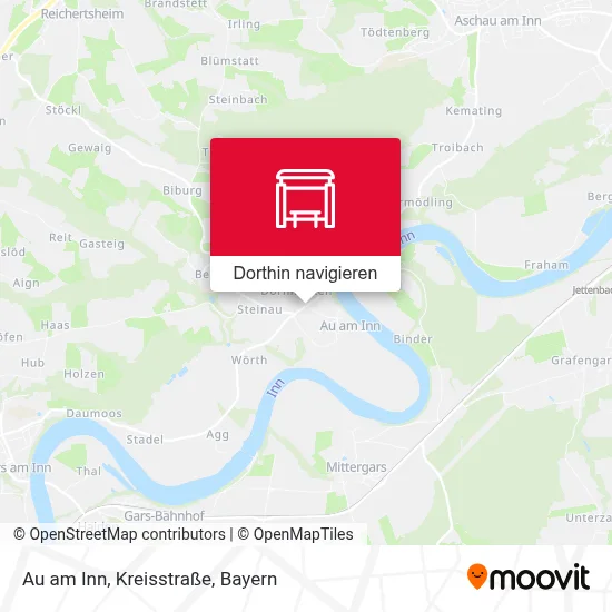 Au am Inn, Kreisstraße Karte