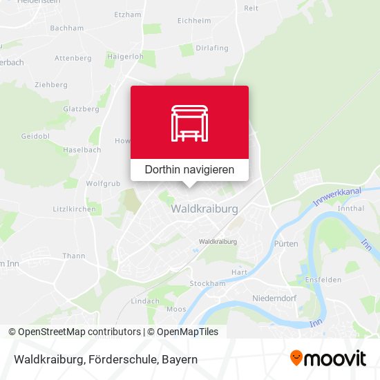 Waldkraiburg, Förderschule Karte