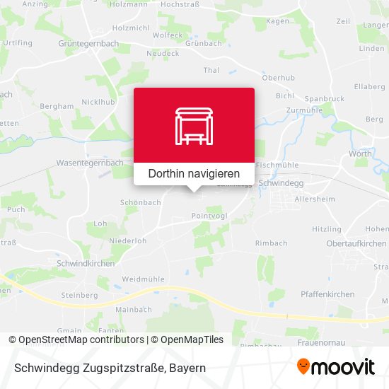 Schwindegg Zugspitzstraße Karte
