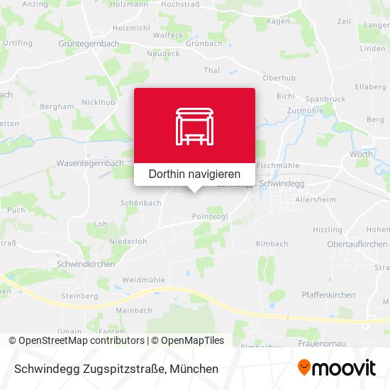 Schwindegg Zugspitzstraße Karte