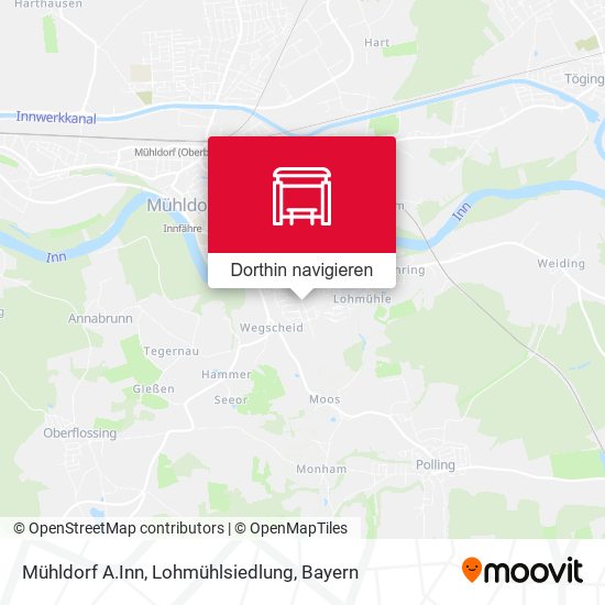 Mühldorf A.Inn, Lohmühlsiedlung Karte