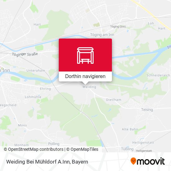 Weiding Bei Mühldorf A.Inn Karte