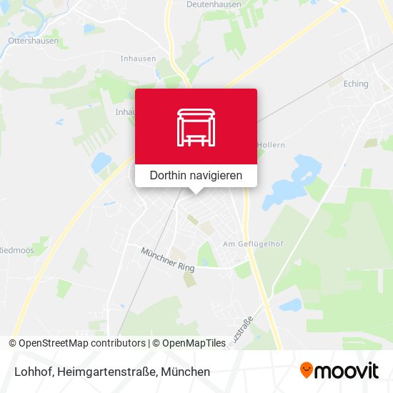 Lohhof, Heimgartenstraße Karte