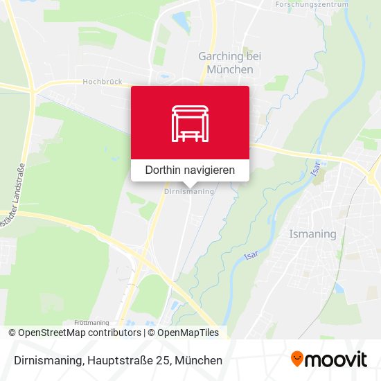 Dirnismaning, Hauptstraße 25 Karte