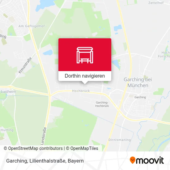 Garching, Lilienthalstraße Karte