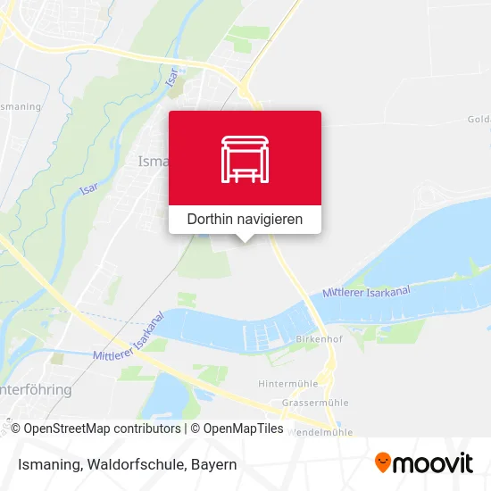 Ismaning, Waldorfschule Karte