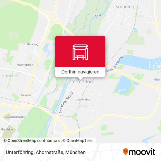 Unterföhring, Ahornstraße Karte