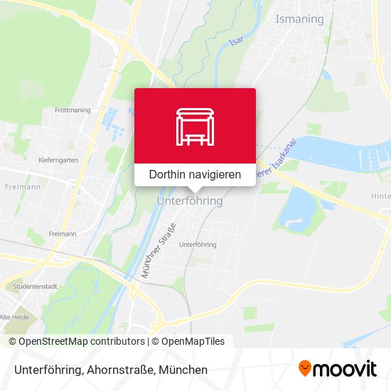Unterföhring, Ahornstraße Karte