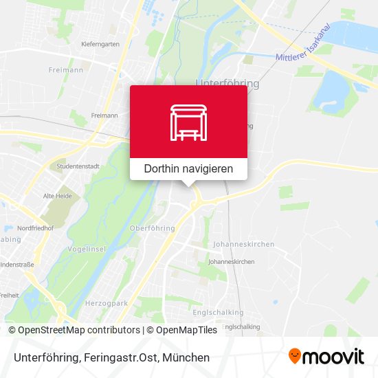 Unterföhring, Feringastr.Ost Karte