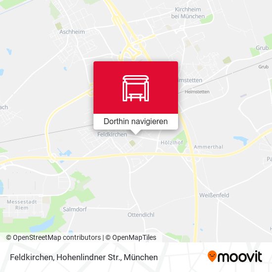 Feldkirchen, Hohenlindner Str. Karte