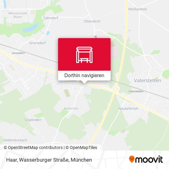 Haar, Wasserburger Straße Karte