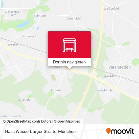 Haar, Wasserburger Straße Karte