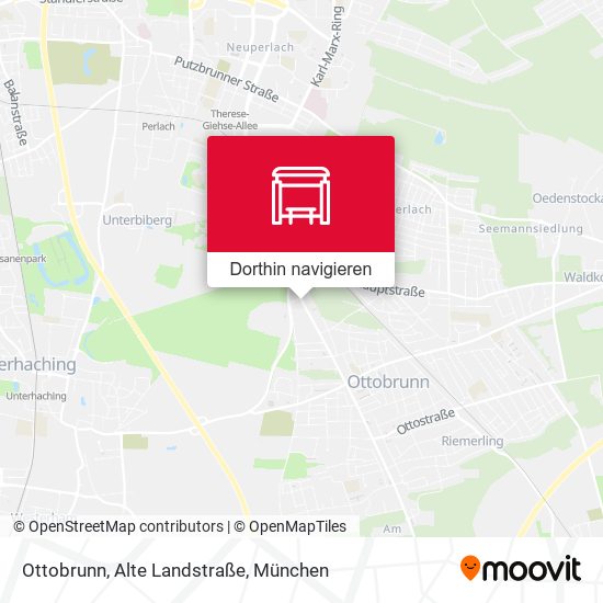 Ottobrunn, Alte Landstraße Karte