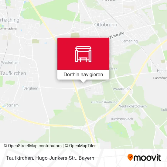 Taufkirchen, Hugo-Junkers-Str. Karte