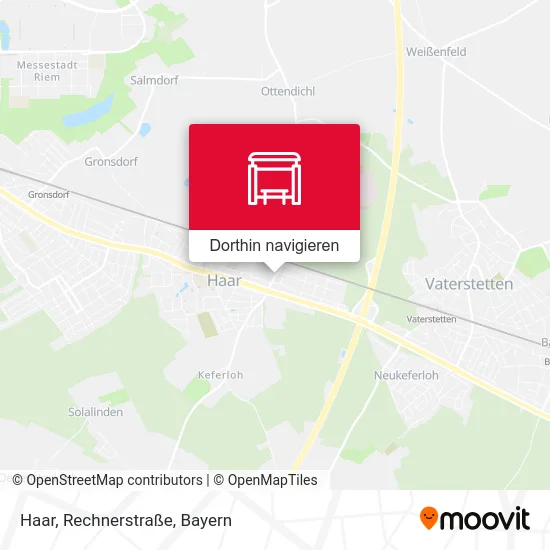 Haar, Rechnerstraße Karte