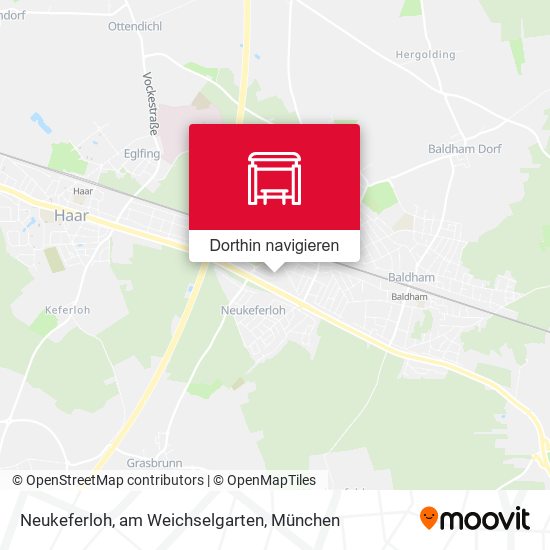 Neukeferloh, am Weichselgarten Karte