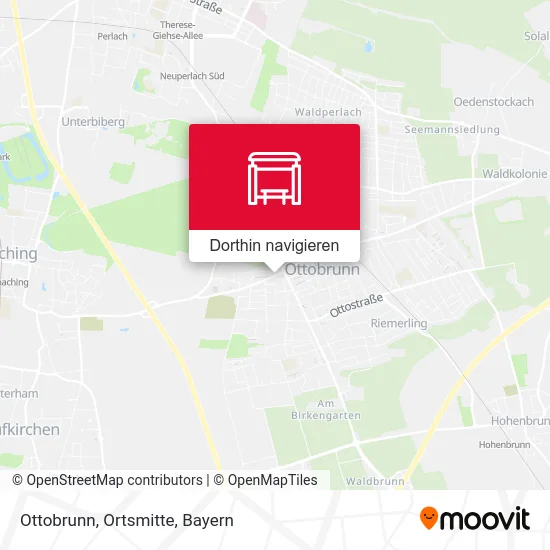 Ottobrunn, Ortsmitte Karte