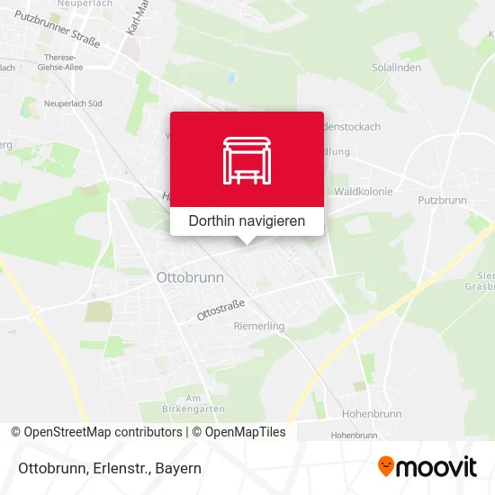 Ottobrunn, Erlenstr. Karte