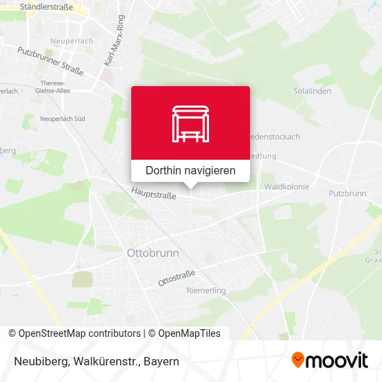 Neubiberg, Walkürenstr. Karte