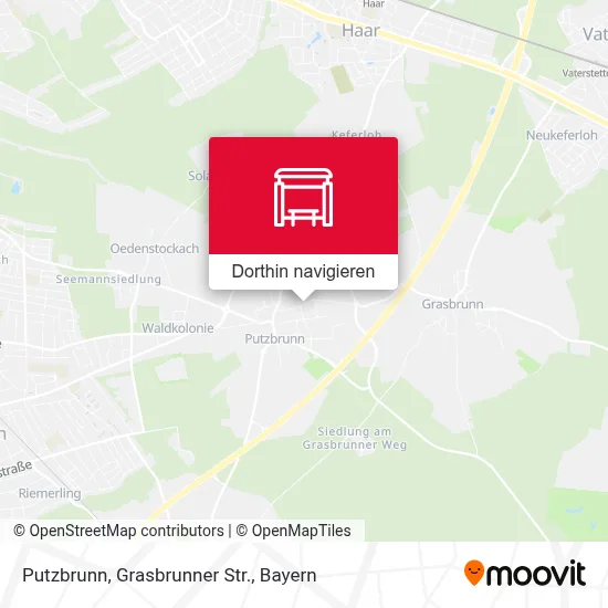 Putzbrunn, Grasbrunner Str. Karte