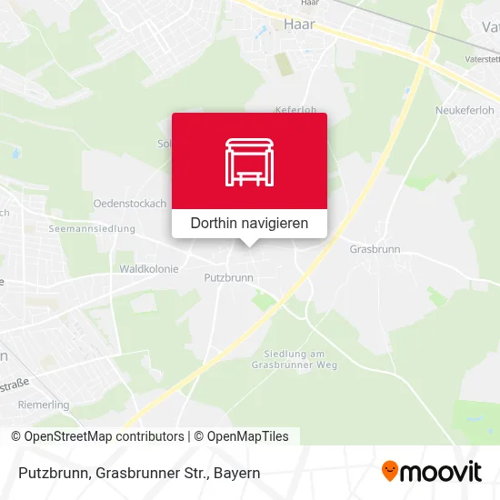 Putzbrunn, Grasbrunner Str. Karte