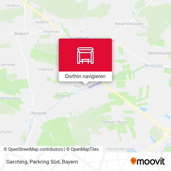 Garching, Parkring Süd Karte