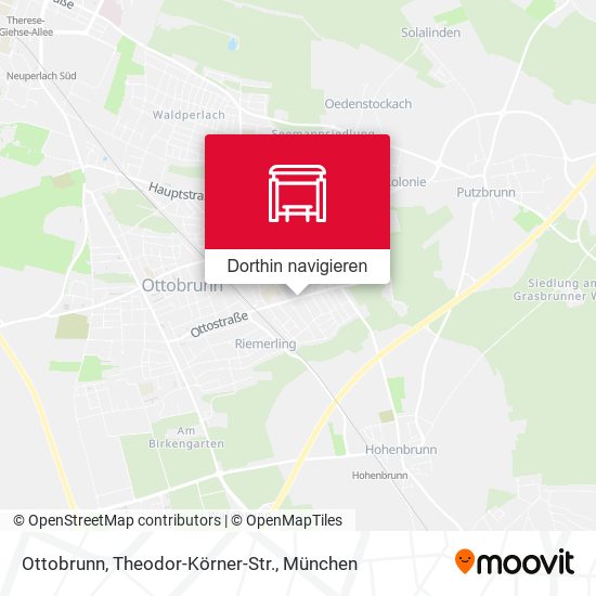Ottobrunn, Theodor-Körner-Str. Karte