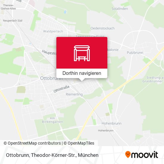 Ottobrunn, Theodor-Körner-Str. Karte