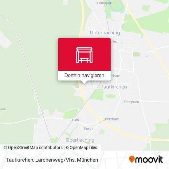 Taufkirchen, Lärchenweg/Vhs Karte