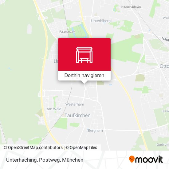 Unterhaching, Postweg Karte