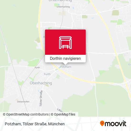 Potzham, Tölzer Straße Karte