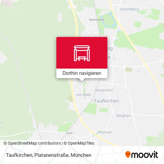 Taufkirchen, Platanenstraße Karte