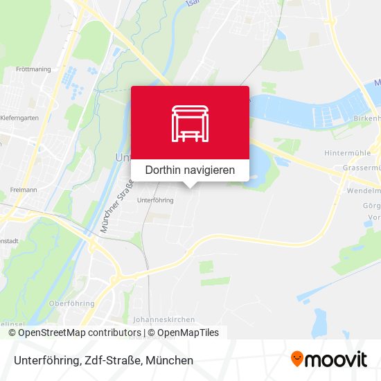 Unterföhring, Zdf-Straße Karte