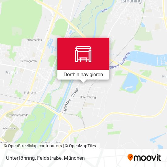 Unterföhring, Feldstraße Karte