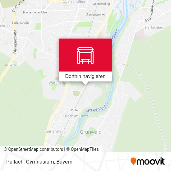 Pullach, Gymnasium Karte