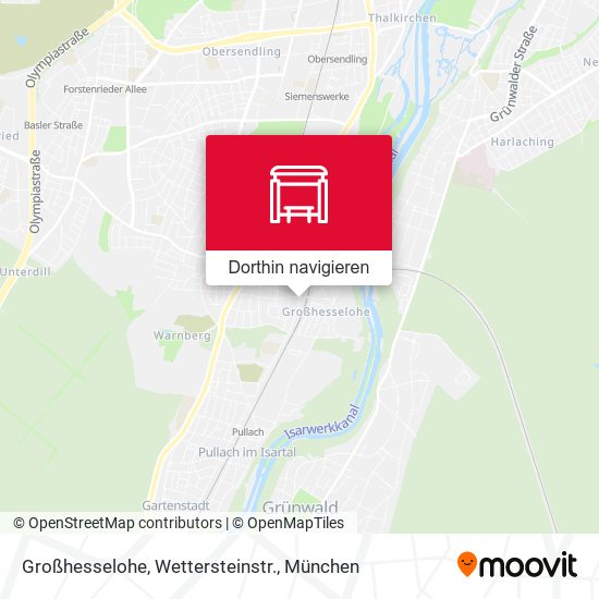 Großhesselohe, Wettersteinstr. Karte