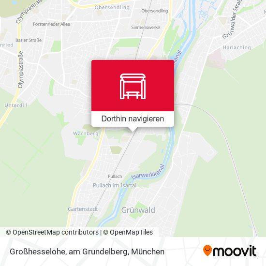 Großhesselohe, am Grundelberg Karte